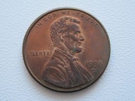 Обігові Обиходные ^/--/^ США 1 цент 1998 года D 21573 ^_^^^ США 1 цент 1998 року D 21573 - фото фото фото