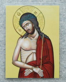 Ікони Иконы ^/--/^ Ікона - Ісус Христос Спаситель у терновому вінці - Греція ^_^^^ Икона - Иисус Христос Спаситель в терновом венце - Греция - фото фото фото