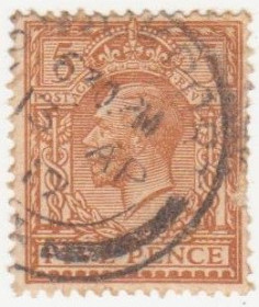 Великобританія Великобритания ^/--/^ Англия   1912 /--/ г..№ 134 гашеная ^_^^^ Англія 1912 р. No 134 гашені - фото фото фото