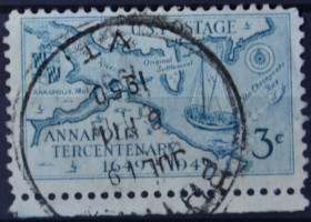 Інше Другое ^/--/^ США 300-летие Аннаполиса Карта Джеймса Стоддерта 1718 года 1949 ^_^^^ США 300-річчя Аннаполіса Карта Джеймса Стоддерта 1718 1949 - фото фото фото