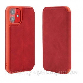 Чохли, бампера Чехлы, бампера ^/--/^ Чехол книжка iPhone 12 mini Кожаный (красный) ^_^^^ Книга iPhone 12 mini Шкіряний (червоний) - фото фото фото
