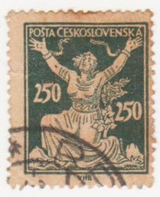 Чехословаччина Чехословакия ^/--/^ Чехословакия 1920 г №  183 гашеная ^_^^^ Чехословаччина 1920 р. No 183 гашена - фото фото фото