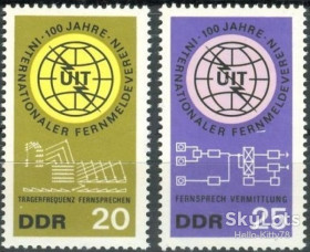 НДР, ФРН ГДР, ФРГ ^/--/^ ГДР 1965 связь Mi 1113-1114 MNH ^_^^^ НДР 1965 зв'язок Mi 1113-1114 MNH - фото фото фото