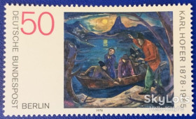 НДР, ФРН ГДР, ФРГ ^/--/^ Западный Берлин 1978 искусство живопись Хофер Mi 572 MNH ^_^^^ Західний Берлін 1978 мистецтво живопис Хофер Mi 572 MNH - фото фото фото