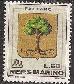 Малі Держави Європи Малые Государства Европы ^/--/^ Сан Марино 1968 Sc.683 * ^_^^^ Сан Марино 1968 Sc.683 - фото фото фото