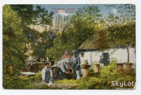 Україна Украина ^/--/^ Поштівка Сільський краєвид. 1917 р. ^_^^^ Почтовка Сельский пейзаж. 1917 г. - фото фото фото