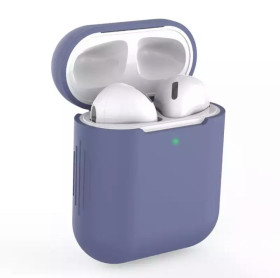 Навушники, гарнітури Наушники, гарнитуры ^/--/^ Чехол для наушников Apple Airpods 1 / 2 Синий ^_^^^ Чехол для навушників Apple Airpods 1 / 2 Синій - фото фото фото