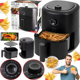 Фритюрниці Фритюрницы ^/--/^ Фритюрниця Adler AD 6310 — 3 л, 2200 Вт, без олії, конвекційна технологія ^_^^^ Фритюрница Adler AD 6310 — 3 л, 2200 Вт, без масла, конвекционная технология - фото фото фото