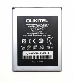 Акумулятори Аккумуляторы ^/--/^ Батарея Аккумулятор АКБ Oukitel C /--/ 4 1 /--/ ICP /--/ 4/58/73 2000 /--/ mAh - фото фото фото