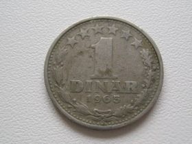 Югославія Югославия ^/--/^ Югославия 1 динар 1965 года 24692 ^_^^^ Югославія 1 динар 1965 року 24692 - фото фото фото