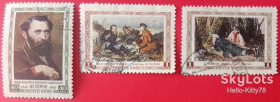СРСР - СССР - ^/--/^ СССР 1956 искусство живопись Перов СК 1795-1797 ^_^^^ СРСР 1956 мистецтво живопис Перов СК 1795-1797 - фото фото фото