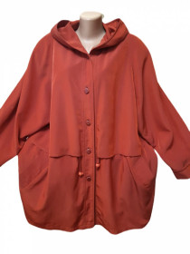 Плащі Плащи ^/--/^ L-9 /--/ XL Плащ женский Richards, отличная длинная терракотовая куртка ветровка с рукавами реглан ^_^^^ L-9 /--/ XL Плащ жіночий Richards, відмінна довга теракотова куртка вітровка з рукавами реглан - фото фото фото