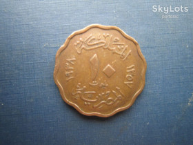 Єгипет Египет ^/--/^ Монета 10 миллим Египет 1938 бронза волнистая Фарук I ^_^^^ Монета 10 мм Єгипет 1938 бронза хвиляста Фарук I - фото фото фото