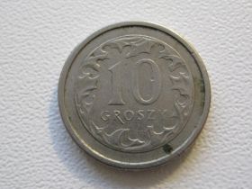 Сучасна (після ) Современная (после ) ^/--/^ Польша 10 грошей 2004 года 33637 ^_^^^ Польща 10 грошей 2004 року 33637 - фото фото фото