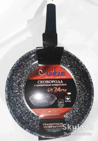 Сковорідки Сковородки ^/--/^ Сковорода 24 см темный гранит UNIQUE UN-5135 | Антипригарная сковорода | Гранитная сковорода ^_^^^ Сковорода 24 см темний граніт UNIQUE UN-5135 | Антипригарна сковорода | Гранітна сковорода - фото фото фото