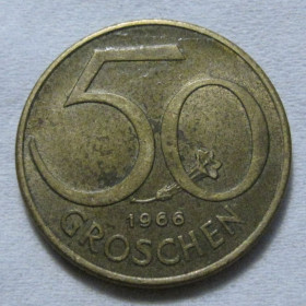 Австрія Австрия ^/--/^ Австрія 50 грошей 1966 року #6 /--/ П /--/ 452 ^_^^^ Австрия 50 денег 1966 года #6 /--/ П /--/ 452 - фото фото фото