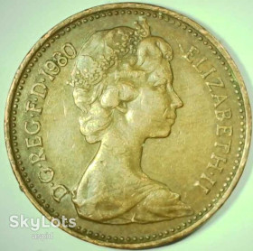 Єлизавета II (після ) Елизавета II (после ) ^/--/^ Великобритания 1 новый пенни, 1980 №87 ^_^^^ Велика Британія 1 новий пенні, 1980 No /--/ 87 - фото фото фото