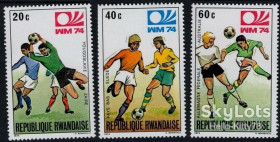 Спорт Спорт ^/--/^ Руанда 1974 спорт футбол ЧМ ФРГ Mi 626-628 MNH ^_^^^ Руанда 1974 спорт футбол ЧС ФРН Mi 626-628 MNH - фото фото фото