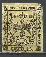 Італія, Ватикан Италия, Ватикан ^/--/^ Италия Модена 1852 герб 1 /--/ м.гаш. ^_^^^ Італія Модена 1852 герб 1 /--/ м.гаш. - фото фото фото