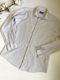 Сорочки Рубашки ^/--/^ Сорочка Полоска. Slim Fit. Стильна. Якісна. S розмір ^_^^^ Сорочка Полоска. Slim Fit. Стильная. Качественная. S размер - фото фото фото