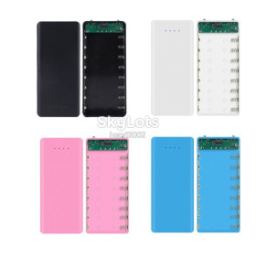 Зовнішні акумулятори (Power Bank) Внешние аккумуляторы (Power Bank) ^/--/^ POWER BANK, 18650, Повербанк   (без аккумуляторов) на 8 аккумуляторов с фонариком и LED инлдикацией два входа Micro USB, и Type C ^_^^^ POWER BANK, 18650, Повербанк (без акумуляторів) на 8 акумуляторів з ліхтариком і LED індикацією два входи Micro USB, і Type C - фото фото фото