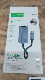 Адаптери Адаптеры ^/--/^ Лот Адаптер-перехідник Hoco UA /--/ 37 Type-C на Ethernet, сірий ^_^^^ Лот Адаптер-переходчик Hoco UA /--/ 37 Type-C на Ethernet, серый - фото фото фото