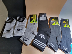 Шкарпетки Носки ^/--/^ 12 /--/ шт.Мегалот Чоловічі Спортивні Шкарпетки Adidas Мікс 6 Пар Розміри 40–45 Білі Чорні Сірі Сині мега лот  (20131) ^_^^^ 12 /--/ шт. Мегалот Мужские Спортивные носки Adidas Микс 6 Пар Размеры 40–45 Белые Черные Серые мега лот (20131) - фото фото фото