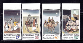 Мистецтво Искусство ^/--/^ NM Искусство . Норфолк  1985 г MNH -  Рождество ^_^^^ NM Мистецтво . Норфолк 1985 MNH - Різдво - фото фото фото