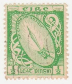 Ірландія Ирландия ^/--/^ Ирландия  1923   г. № 44 гашеная ^_^^^ Ірландія 1923 р. No 44 гашена - фото фото фото
