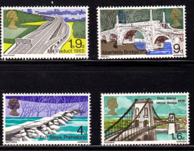 Транспорт Транспорт ^/--/^ Транспорт и Техника  .  Великобритания 1968 г  MNH  - мосты ^_^^^ Транспорт і Техніка . Великобританія 1968 р MNH - мости - фото фото фото