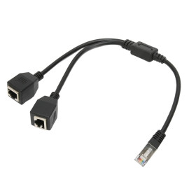 Адаптери Адаптеры ^/--/^ Лот № 15470 Мережевий адаптер Ethernet-розгалужувач RJ /--/ 45, Cat /--/ 5 RJ /--/ 45 1 чоловічий на 2 жіночий інтернет-кабель-адаптер для комп&amp;apos;ютерного маршрутизатора, мережевого боксу, оптоволоконного модему - фото фото фото