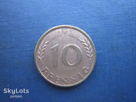 НДР, ФРН ГДР, ФРГ ^/--/^ Монета 10 пфенігів Німеччина ФРН 1966 F ^_^^^ Монета 10 пфеннигов Германия ФРГ 1966 F - фото фото фото