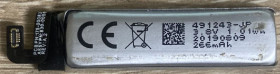 Зовнішні акумулятори (Power Bank) Внешние аккумуляторы (Power Bank) ^/--/^ Рабочий, заряженный аккумулятор 491243 38 v 269 Mah 1,01 Wh с одноразки. Б/у. Рабочие. В лоте 1 штука! ^_^^^ Робочий, заряджений акумулятор 491243 38 v 269 Mah 1,01 Wh з одноразки. Б/у. Робітники. У лоті 1 штука! - фото фото фото