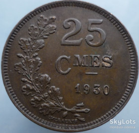 Люксембург Люксембург ^/--/^ Люксембург 25 сантимов 1930 ^_^^^ Люксембург 25 сантимів 1930 - фото фото фото