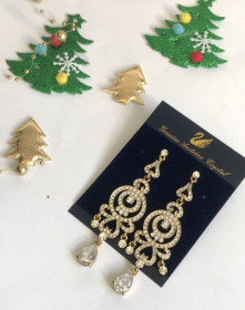Сережки Серьги ^/--/^ Сережки Новорічні. Камінці. Довгі. 10 см. Нові ^_^^^ Сережки Новогодние. Каминцы. Долгие. 10 см. Новые новые - фото фото фото