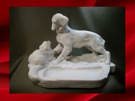 Статуетки, Скульптури, Фігурки, Фарфор Статуэтки, Скульптуры, Фигурки, Фарфор ^/--/^ 2280 Пепельница Кошка и Собака, бисквит, артель, СССР. ^_^^^ 2280 Пепельниця Кішка і Собака, бісквіт, артіль, СРСР. - фото фото фото