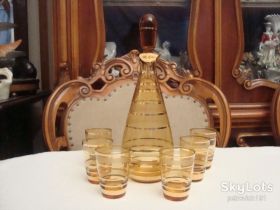 Інше Другое ^/--/^ Набор Графин Стопки 6 шт Цветной Хрусталь Богемия Чехословакия №594 ^_^^^ Набір Графін Стопки 6 шт Кольоровий Хрусталь Богемія Чехословаччина No /--/ 594 - фото фото фото