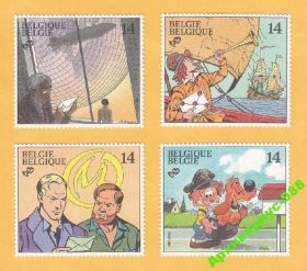 Мистецтво Искусство ^/--/^ ЖИВОПИСЬ 1991 БЕЛЬГИЯ Парусник Авиация ПОЛН. MNH** ^_^^^ 1991 БЕЛЬГІЯ Парусник Авіація ПОВН. MNH** - фото фото фото