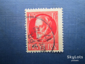 Інше Другое ^/--/^ Марка Германия Бавария 1916 стандарт служебная Людвиг III 15 пф гаш ^_^^^ Марка Німеччина Баварія 1916 стандарт службова Людвіг III 15 пф гаш - фото фото фото