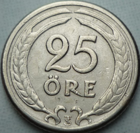Швеція Швеция ^/--/^ Швеция 25 эре 1946 TS   зл/10 /--/ ш /--/ 07 ^_^^^ Швеція 25 ері 1946 TS зл/10 /--/ ш /--/ 07 - фото фото фото