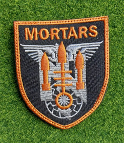 Інше Другое ^/--/^ Шеврон Украина 1 миномётной батареи «Mortars» 3 ОШБр ВСУ № 4114 ^_^^^ Шеврон Україна 1 мінометної батареї «Mortars» 3 ОШБр ЗСУ No 4114 - фото фото фото