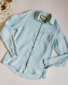 Блузки, сорочки Блузки, рубашки ^/--/^ Сорочка Льон 100%. River Island. 14/15 років. Ріст 164 см ^_^^^ Сорочка Лен 100%. River Island. 14/15 лет. Рост 164 см - фото фото фото