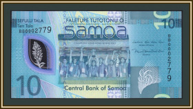Австралія і Океанія Австралия и Океания ^/--/^ Самоа 10 тала 2024 P-48 UNC Новинка! ^_^^^ 10 тала 2024 P-48 UNC Новинка! - фото фото фото