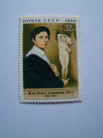 СРСР - СССР - ^/--/^ СССР, Михель  (2009), блок 145, 200 лет со дня рождения Ж.О.Д. Энгра  (1780-1867) ^_^^^ СРСР, Міхель (2009), блок 145, 200 років з дня народження Ж.О.Д. Енгра (1780-1867) - фото фото фото
