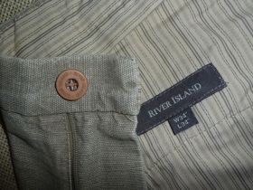 Штани Брюки ^/--/^ БРЮКИ &amp;quot;RIVER ISLAND&amp;quot; W /--/ 34 L /--/ 34 пояс-88 /--/ см.ОРИГИНАЛ-лён+хлопок. ^_^^^ БРЮКИ " RIVER ISLAND" W /--/ 34 L /--/ 34 пояс-88 см. Оригінал-льон+бавовна. - фото фото фото