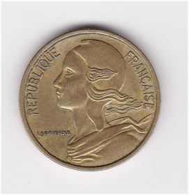 Франція Франция ^/--/^ Франция 1984 г - 5 сантимов -  2 скана ^_^^^ 1984 — 5 сантимів — 2 скана - фото фото фото