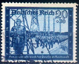 Третій Рейх (-) Третий Рейх (-) ^/--/^ 1944 - Рейх - Пошта Німеччини 20 Mi.892 _гаш ^_^^^ 1944 - Рейх - Почта Германии 20 Mi.892 _гаш - фото фото фото