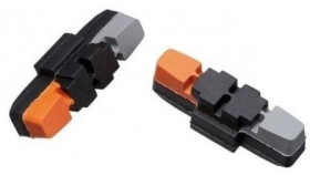 Гальмівна система Тормозная система ^/--/^ Гальмівні колодки MTB-950 v-brake Baradine,Magura,BMX-trial сіро-помаранчеві (04659) ^_^^^ Тормозные колодки MTB-950 v-brake Baradine,Magura,BMX-trial,черно-серые-оранжевые (04659) - фото фото фото