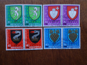 Швейцарія Швейцария ^/--/^ Швейцария, 1979, гербы , гаш. / полная серия, пара / ^_^^^ Швейцарія, 1979, герби, гаш. / повна серія, пара / - фото фото фото