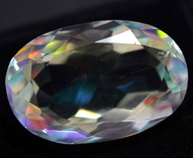 Кварц Кварц ^/--/^ Радужный кварц 22.95 Ct Сертификат ^_^^^ Радужний кварц 22.95 Ct Сертифікат - фото фото фото